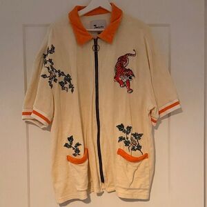 Crouching Tiger, Hidden Beverage Cabana Terry Cloth Shirt